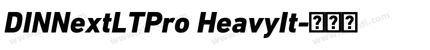 DINNextLTPro HeavyIt字体转换